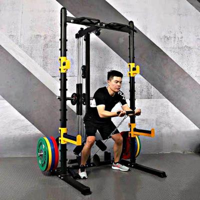 China Universal Plate Loaded Machine Squat Rack With Weight Plates Strength Training Equipment Squat Machine for sale