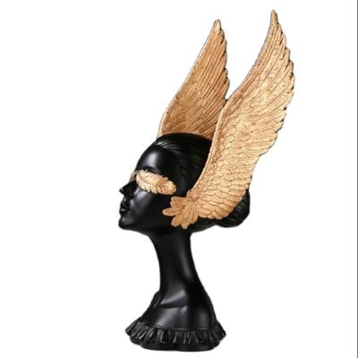 China Contemporary Factory Wholesale Nordic Luxury Creative Modern Simple Angel Girl Resin Statue for sale