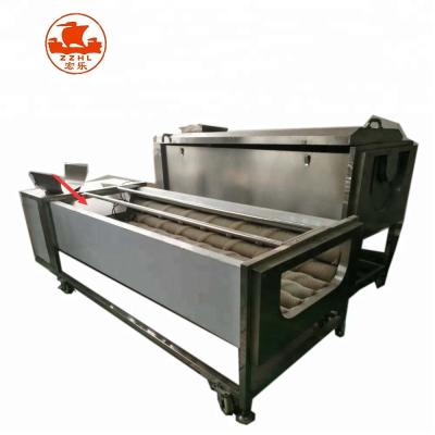 China Snack Plant Sweep Cleaning And Peeling Machine For Carrot / Vegetable And Fruit Washing Machine for sale