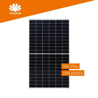 China Talesun Solar Panel Cheapest Solar Panel 4mm2 Mono Array 1 Solar Panel 375w Half Photovoltaic Cells for sale