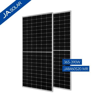 China Monocrystalline solar panel output power performance JA half 385W 390w reduced solar cells ja solar panel china price for sale