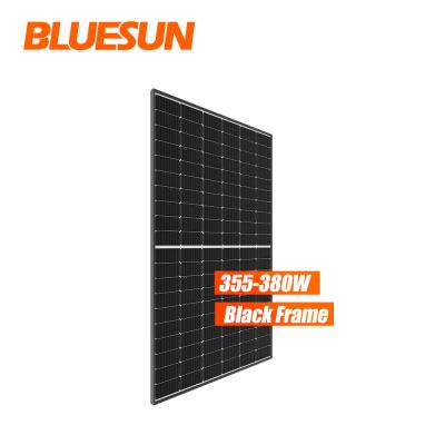 China best supplier 20A solar panel mono frame 360w 370w 380w black perc solar panel for sale