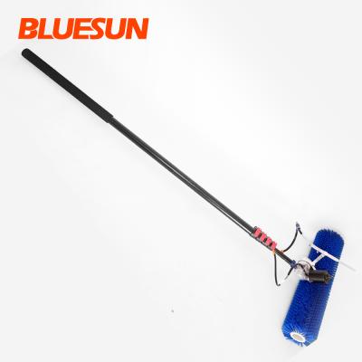 China Bluesun Nylon/Aluminum Alloy Nylon/Aluminum Alloy Solar Panel Cleaning Brush Solar Panel Cleaning Rotating Brush for sale