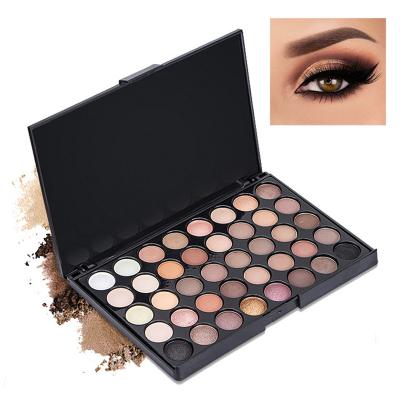 China Waterproof Wholesale 40 Color Eyeshadow Palette Cosmetics Matte Makeup Private Label Eye Shadow for sale