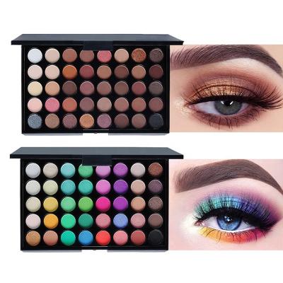 China Best Beautiful High Logo 40 Color Private Label Waterproof Pigmented Eyeshadow Cosmetic Makeup Eyeshadow Palette Customized for sale