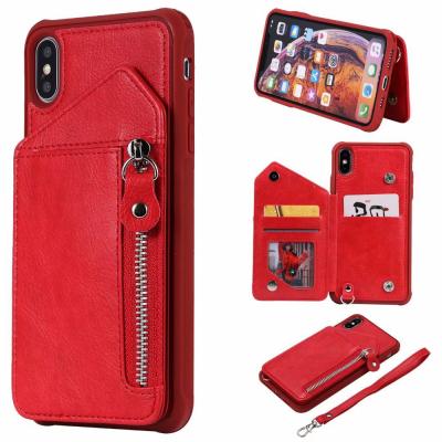 China Hot Selling Luxury Premium Leather Anti-drop Cell Phone Leather Bags and Cases with Strap and Card Slot for iPhone 12 Pro Max Case for sale