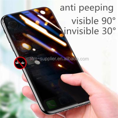 China 100% Hot Selling Privacy Screen Protector Anti Peep Tempered Glass Screen Protector Eco-friendly For iPhone 11 12 for sale