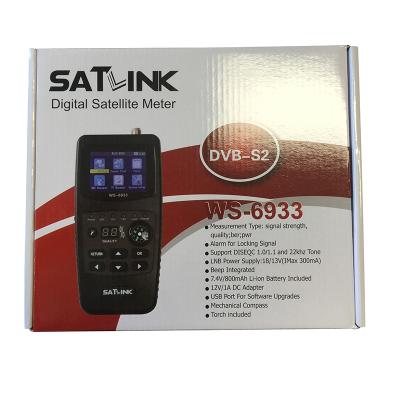 China Satellite Signal Finder Meter DVB-S Digital fFnder Meter, New Satlink WS 6933 Satellite Finder Dvb-s2 950MHz-2150MHz Signal Meter for sale