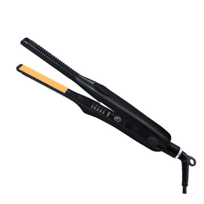 China Professional Tourmaline Multifunctional Electric Ceramic Hair Styler PTC Heater 2 in 1 Hair Straightener Flat Iron for sale