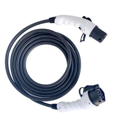 China Type - 2 EV Charging Cord With IEC 62196 Plug Female To Male 3.7kw 7.4kw 11kw 22kw M3-T2T20204 for sale