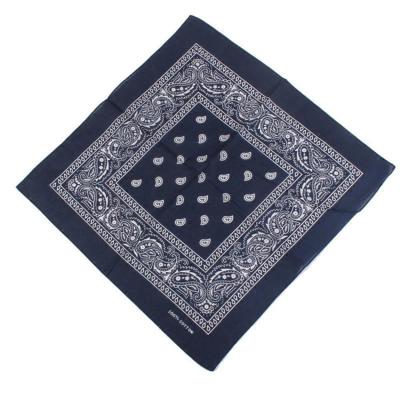 China Customized Comfortable Elegant Women's Soft 100% Cotton Headband Printed Square Cloth Scarf Turban for sale