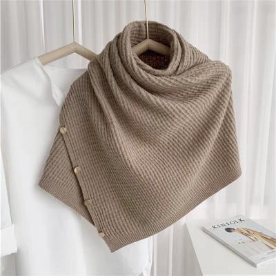 China Custom-made universal soft scarf style metal shawl women's universal buckle dual-use cloak women's scarf for sale