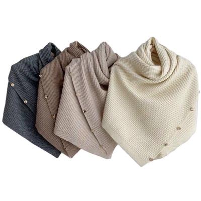 China Custom-made universal soft scarf style metal shawl women's universal buckle dual-use cloak women's scarf for sale