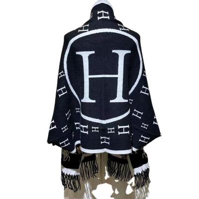 China Wholesale New Winter H Thick Scarf Long Shawl Knitted Double-Use Cloak Coat With Cuffs for sale