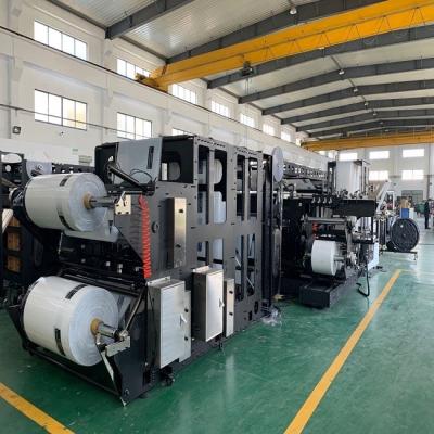 China Automatic slider zipper. 1000 pattern, big size, 25KG square bottom paper bag making machine for cpp pet nylon material for sale