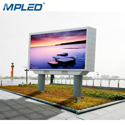 China High Brightness MPLED Display P10 Commercial Advertising HD Outdoor Giant Screen Sign Waterproof Good Quality LED Video Card for sale