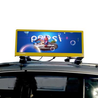 China Outdoor Top Quality Car LED Screen Taxi LED Billboard Sign Lightweight Waterproof MPLED Display for sale