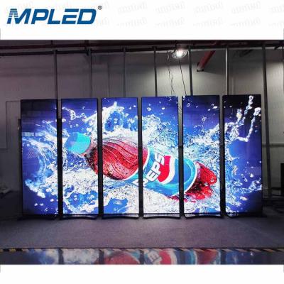 China P2.5 Indoor Full Color LED Display Stand Poster LED Screen Indoor Mirror Portable Screen for sale