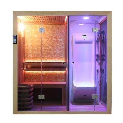 China Computer Control Panel MEXDA Saturated Steam Shower Room Sauna Room Stove 3 Person Sauna Shower Dry Suit WS-1600SN for sale