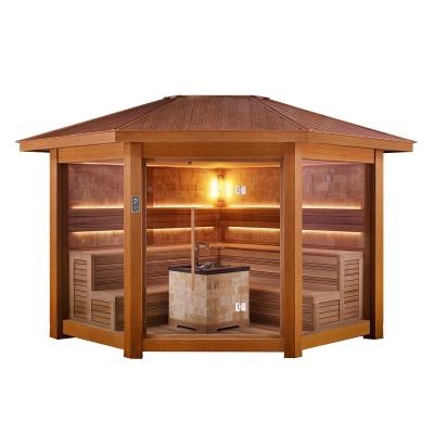 China Custom Gazebos Pergola Gazebos Gazebos 6-8 Person Gazebo Computer Pavilion Computer Control Panel MEXDA Factory Price Outdoor Sauna WS-LT1501 for sale