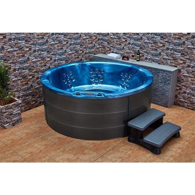 China Outdoor Acrylic Round Whirlpool Jets Massage Bathtubs 6 Person Spa Use MEXDA Freestanding Tub WS-392S for sale