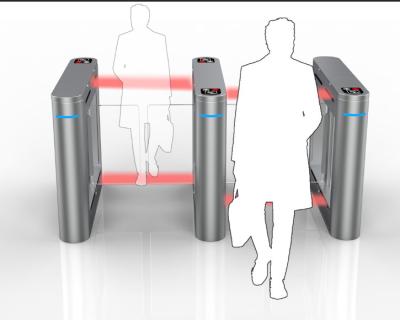 China Pedestrian Access Control Turnstile Gate With Card Reader Stainless Steel for sale