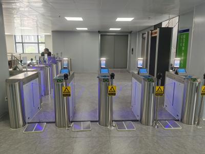 China RS232 Comunicação Estação ferroviária Turnstile com Ticket Check Barcode Scanner à venda