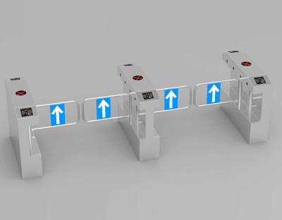 China Massenkontrolle Sicherheit Turnstile Tor mit Kartenleser 220V Schließgeschwindigkeit 0,6S zu verkaufen