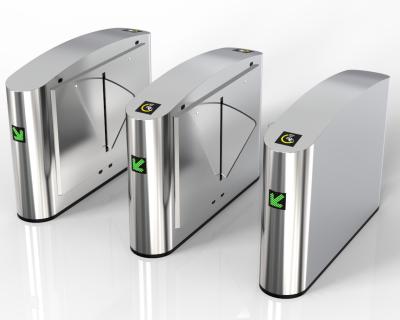 China Controle de entrada Barreira automática de flap Turnstile Prata com 0.2S / velocidade de pessoa à venda