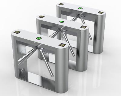 China Waist High Stripod Turnstile Toegangscontrolesysteem Semi-automatisch Capaciteit 60 kg Te koop