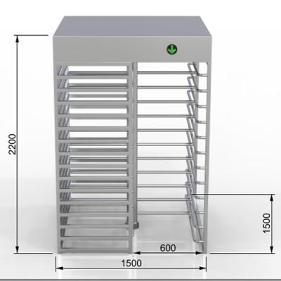 China Bar Full Height Pedestrian Turnstiles for sale