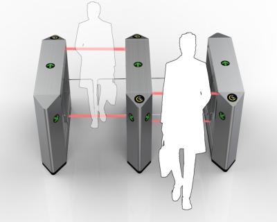 Κίνα Fast 0.2s Opening Time Swing Turnstile Gate Stainless Steel Material Silver Color προς πώληση