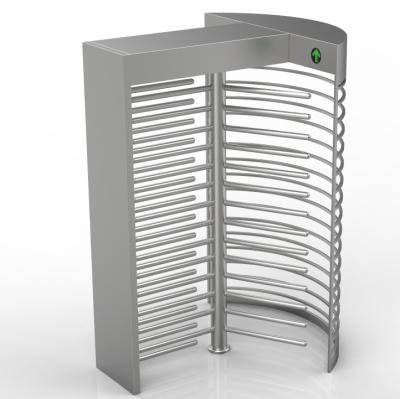 China Security Mechanism Full Height Turnstile 550mm Passage 150KG Weight RS232 Interface Te koop