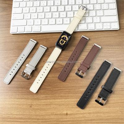 China Genuine Generation New Huawei Band 7 Cowhide Leather Watch Band Huawei 7 Strap Huawei 7 Strap Watch Band Leather Watch Band for sale