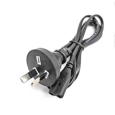 China Construction SAA Certification Power Cord Australian Standard Figure 2 Pin AC Cord for sale