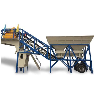 China Construction Project Small Mobile Concrete Batching Plant 35m3 Per Hour YHZS35 Mobile Concrete Batching Plant for sale