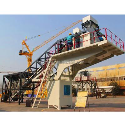 China Construction Projects Low Cost Mobile Concrete Mixing Plant 30m3/h Ready Made Mini Mobile Concrete Batching Plant for sale