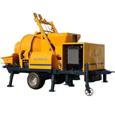 China Grouting Equipment Self Loading Concrete Mixer Machine JBS40-12-84R Concrete Mixer With Pump Concrete Mixer And Pump for sale