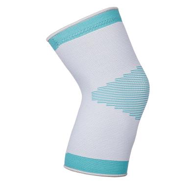 China Custom Breathable Elastic Knee Protector Gym Compression Knee Sleeve Knitting Compression Brace for sale