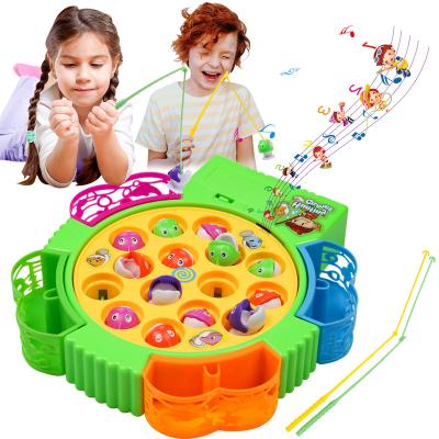 China Wonderful Gift Toy Life Fishing Game Table For Kids With 2 Fishing Poles , Pool Fish Games Play for sale