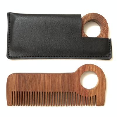 China Travel New Design Wooden Beard Comb for sale