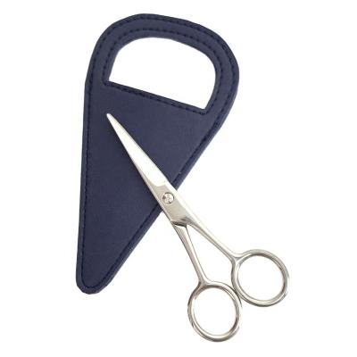 China Left Handed Scissors Men's Beard Mustache Scissors for sale