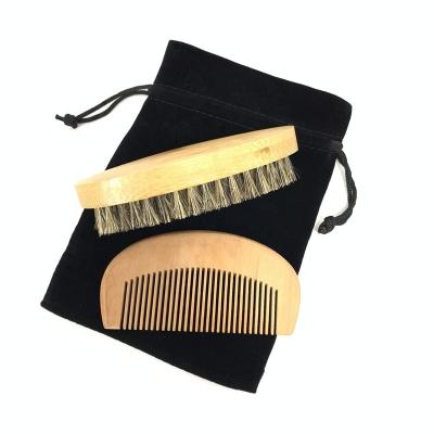 China Travel Logo Beard Brushes made to order and handmade wooden comb for sale