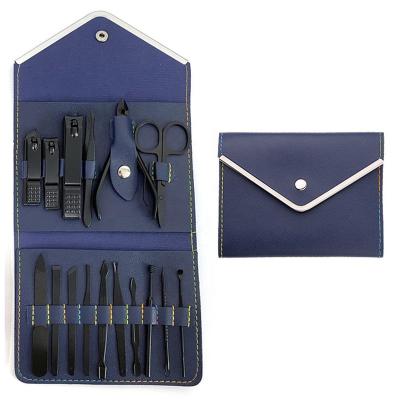 China Professional Pedicure Kit Nail Scissors Grooming Personal Care 16pcs Stainless Steel Kit for sale