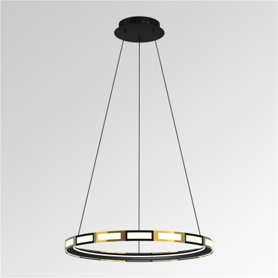 China Indoor hanging luz droplight hotel height luce chandeliers gold colors adjustable pendant light modern luxury black wire LED black for sale