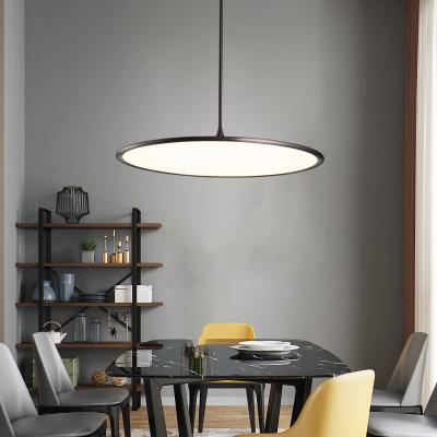 China Modern Hot Sales Hanging Around Hotel Flat Panel Interior Designer Lamp High Quality Kitchen Island Pendant Lighting for sale