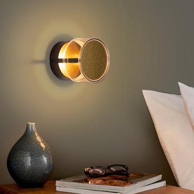 China European Cartello Retro Style Indoor Bedroom Mood LED 3000K Galvanized Wire Drawing Diffuse Reflection Brass Metal Wall Light for sale