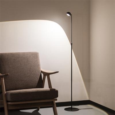 China Contemporary Black Horoscope Floor Lamp Touch Dimmer Adjust Up And Down Lights Pole Around Large Area Lighting Bookroom Bedroom Floor Light for sale