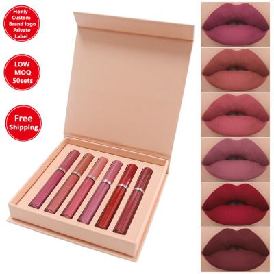 China HANDAIYAN Liquid Lipstick Set Manufacturer Lipgloss Set Factory Makeup Seller Custom Private Label Logo Waterproof Long Lasting Lip Gloss for sale