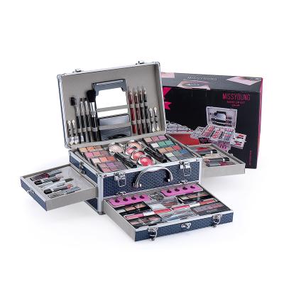 China Hot-selling MISS YOUNG BIG makeup eyeshadow palette makeup kit with aluminum cosmetic box eyeshadow case sets MC1149 for sale